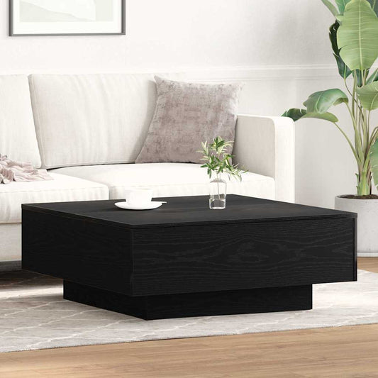 Tavolino da salotto Rovere Nero 80 x 80 x 31 cm | homemem39