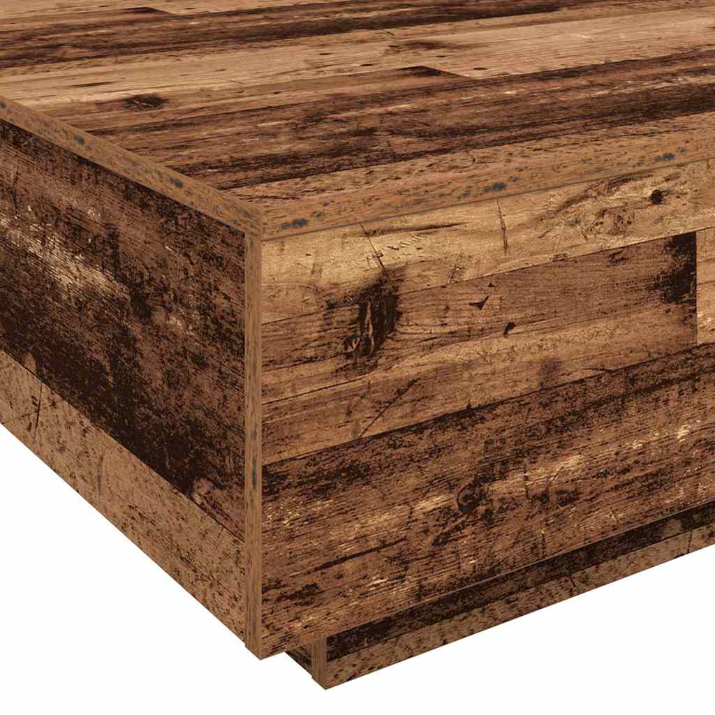 Tavolino da salotto Legno Vecchio e Blu 80 x 80 x 31 cm | homemem39