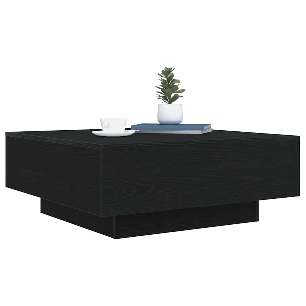 Tavolino da salotto Rovere Nero 80 x 80 x 31 cm | homemem39