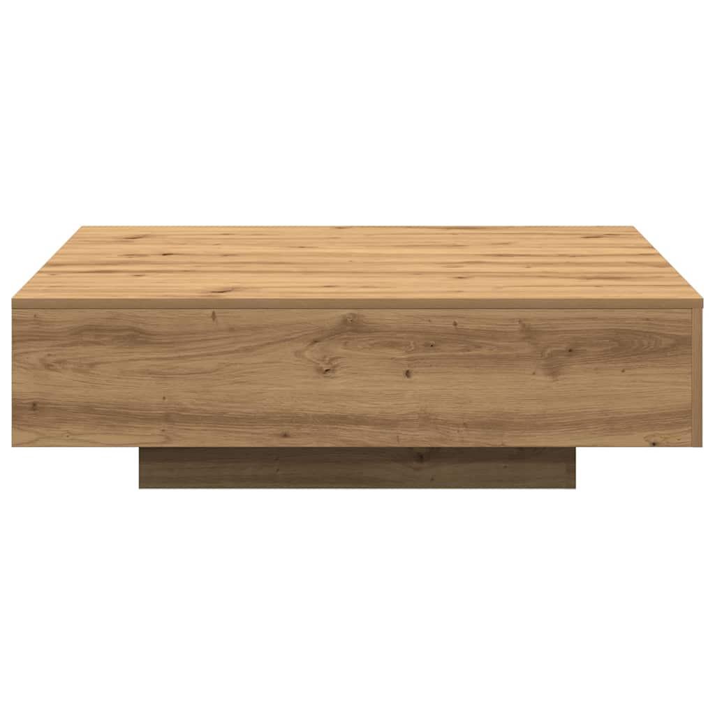 Tavolino da salotto rovere artigianale 100 x 100 x 31 cm