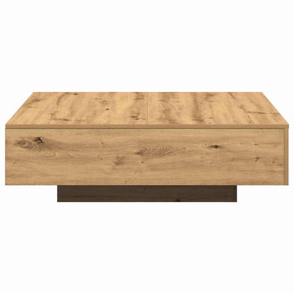 Tavolino da salotto rovere artigianale 100 x 100 x 31 cm