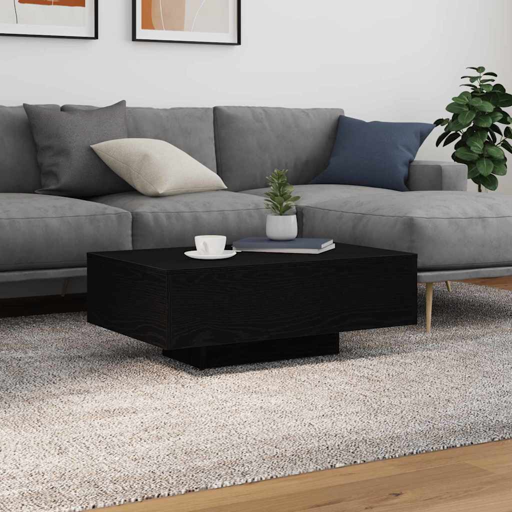 Tavolino da salotto Rovere Nero 85 x 55 x 31 cm | homemem39