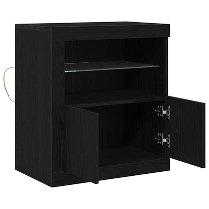 Credenza Nero 60.5 x 37 x 67 cm Legno multistrato