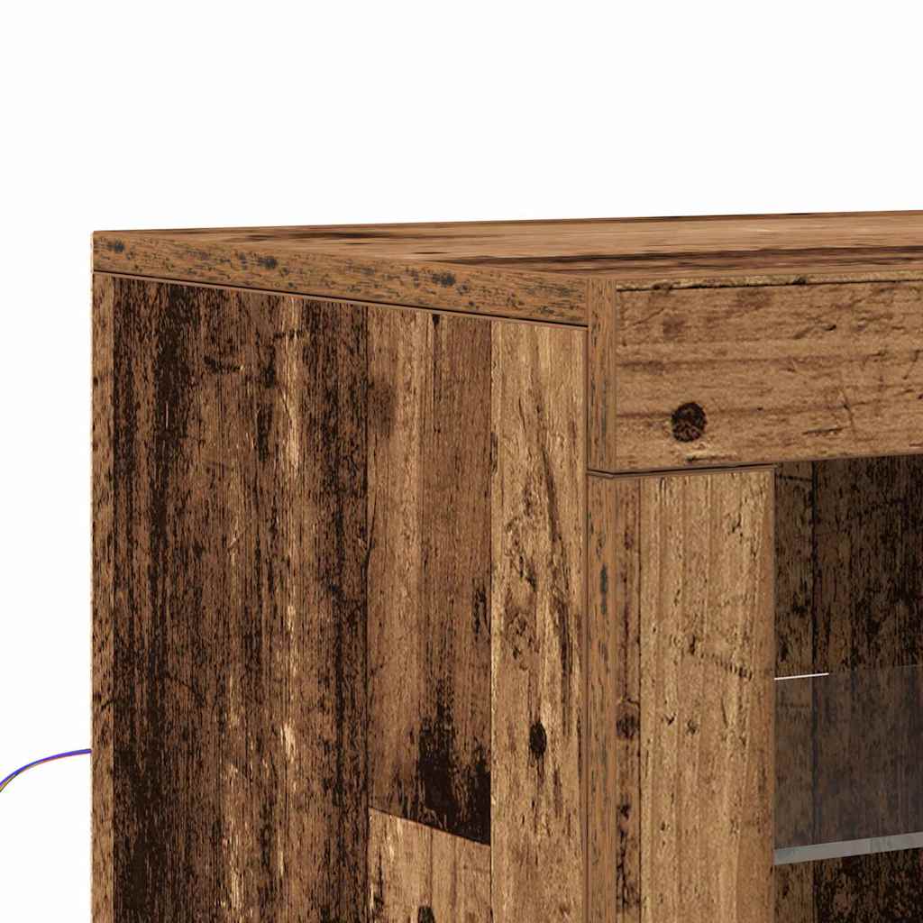 Madia LED Legno vecchio 60,5 x 37 x 100 cm Legno multistrato | homemem39