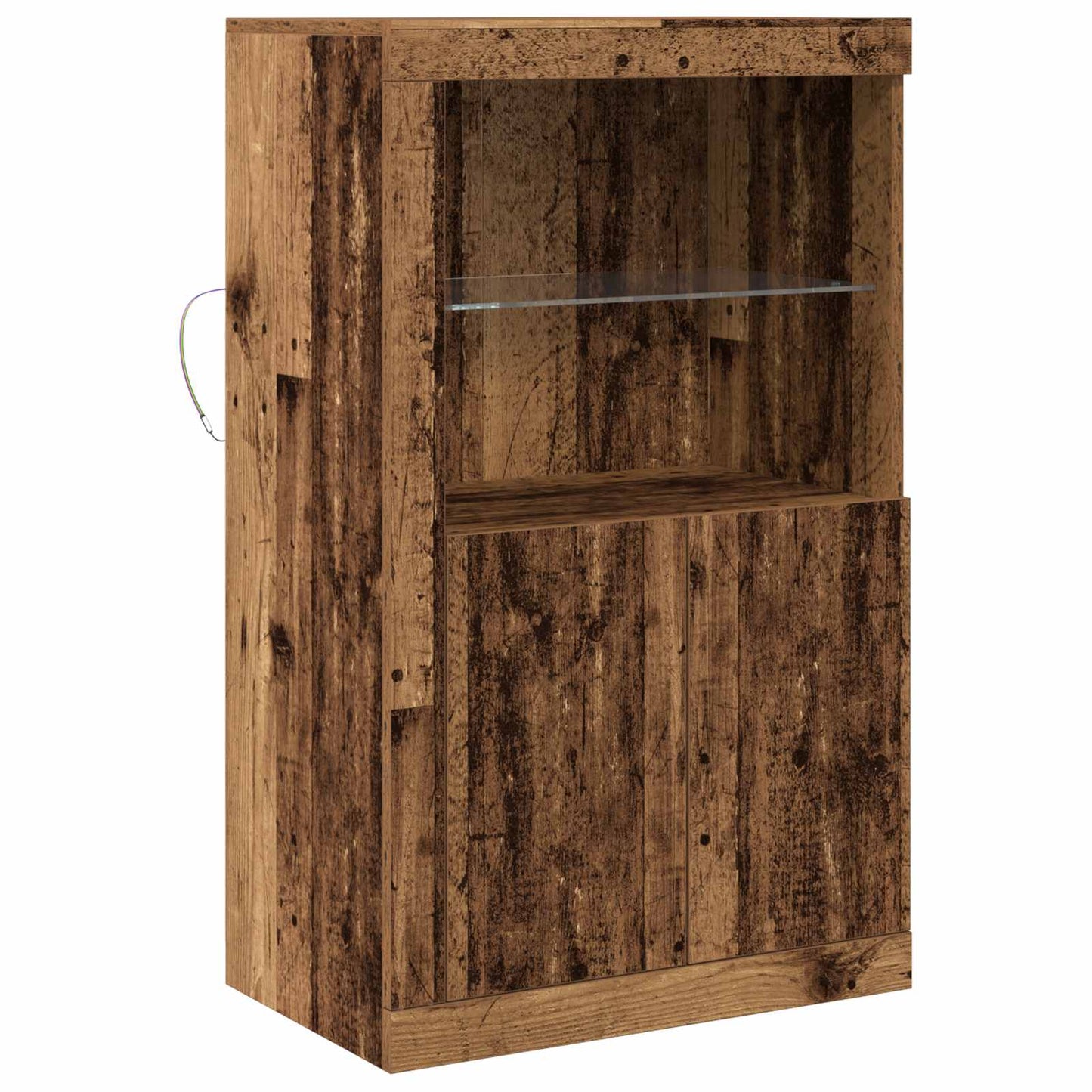 Madia LED Legno vecchio 60,5 x 37 x 100 cm Legno multistrato