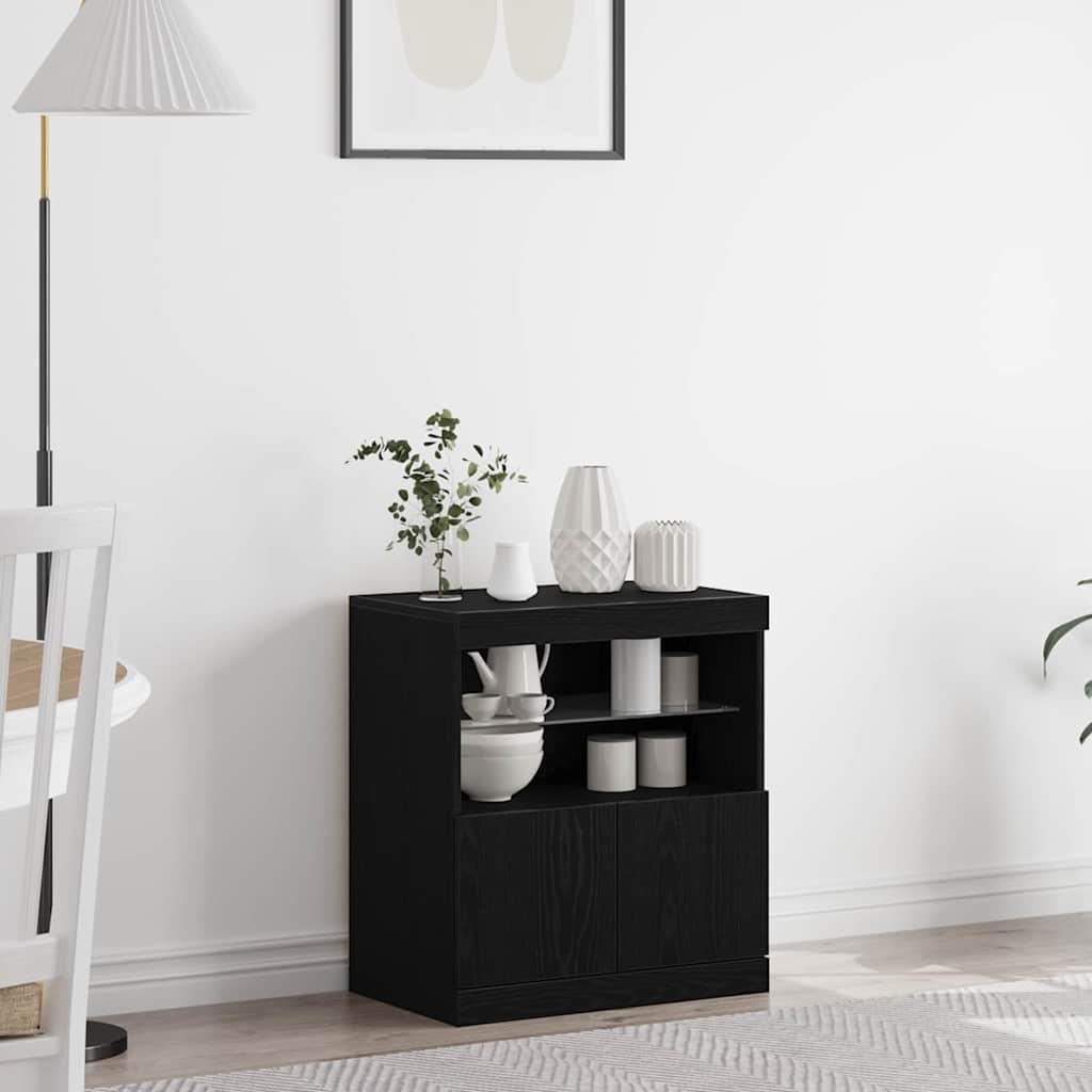 Credenza Nero 60 x 37 x 67 cm Legno multistrato