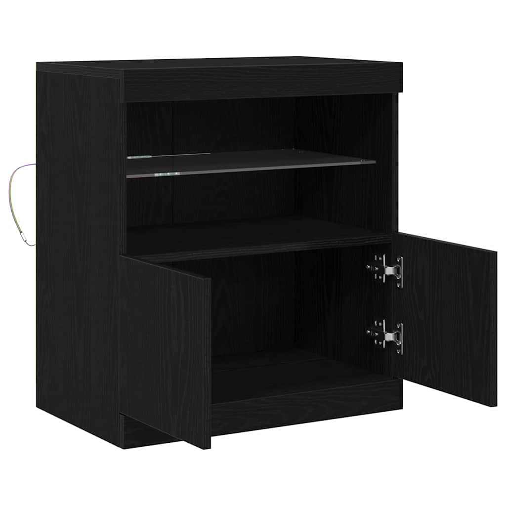 Credenza Nero 60 x 37 x 67 cm Legno multistrato