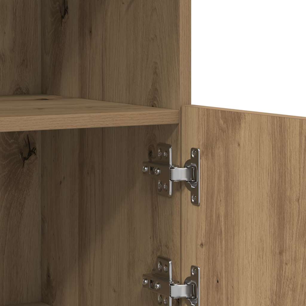 Madia LED Marrone 81 x 37 x 66,5 cm Legno ingegnerizzato