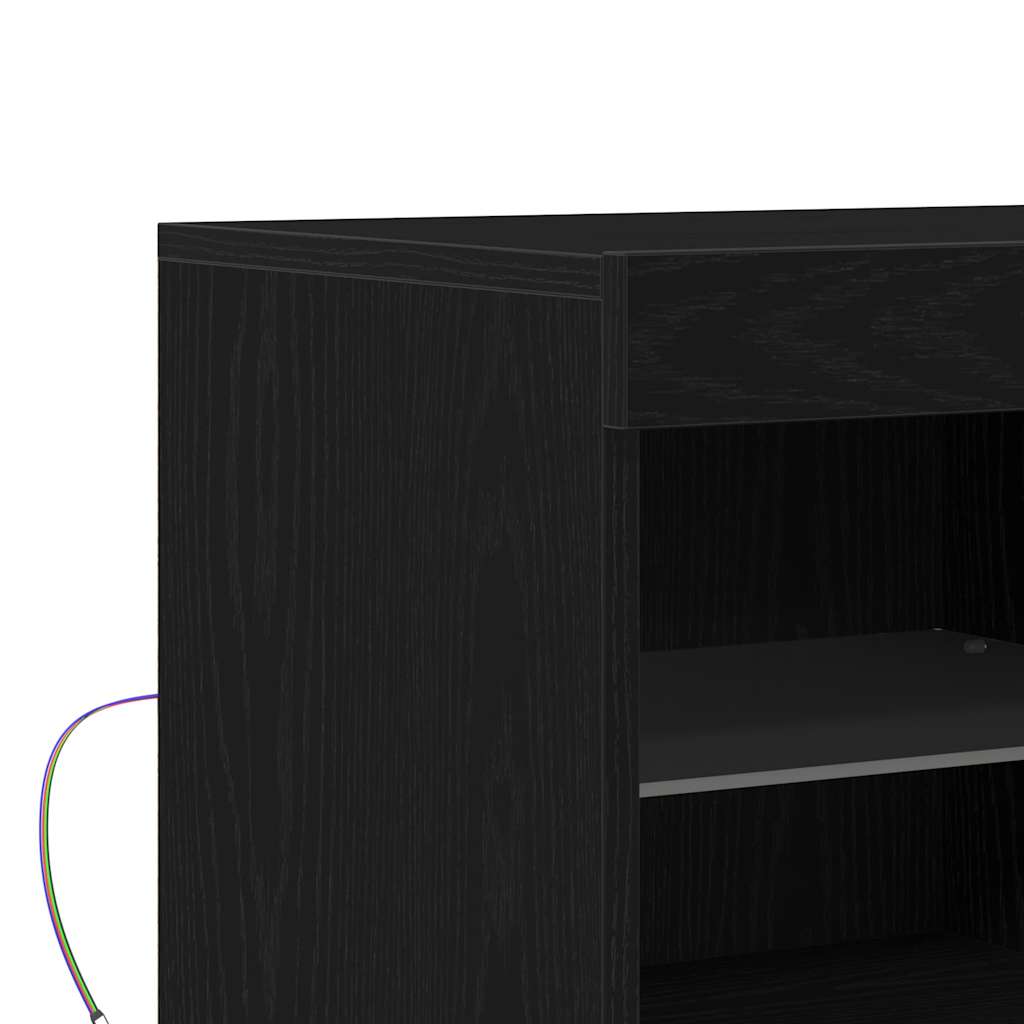 Credenza Nero 81 x 37 x 67 cm Legno multistrato
