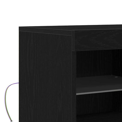 Credenza Nero 81 x 37 x 67 cm Legno multistrato