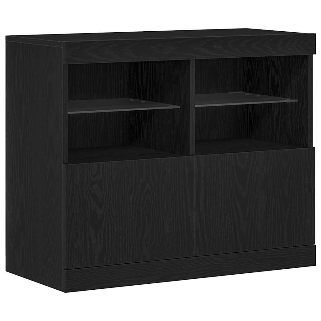 Credenza Nero 81 x 37 x 67 cm Legno multistrato