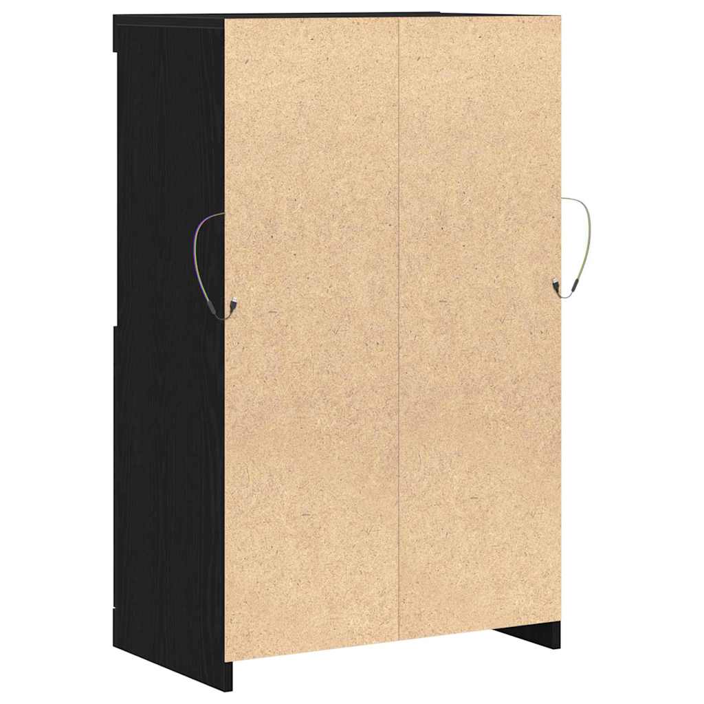 Credenza Nero 60 x 37 x 100 cm Legno multistrato