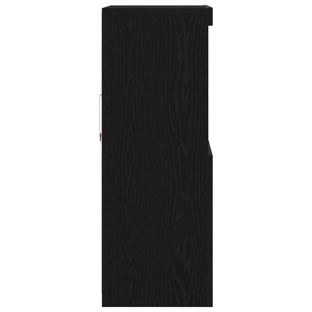 Credenza Nero 60 x 37 x 100 cm Legno multistrato