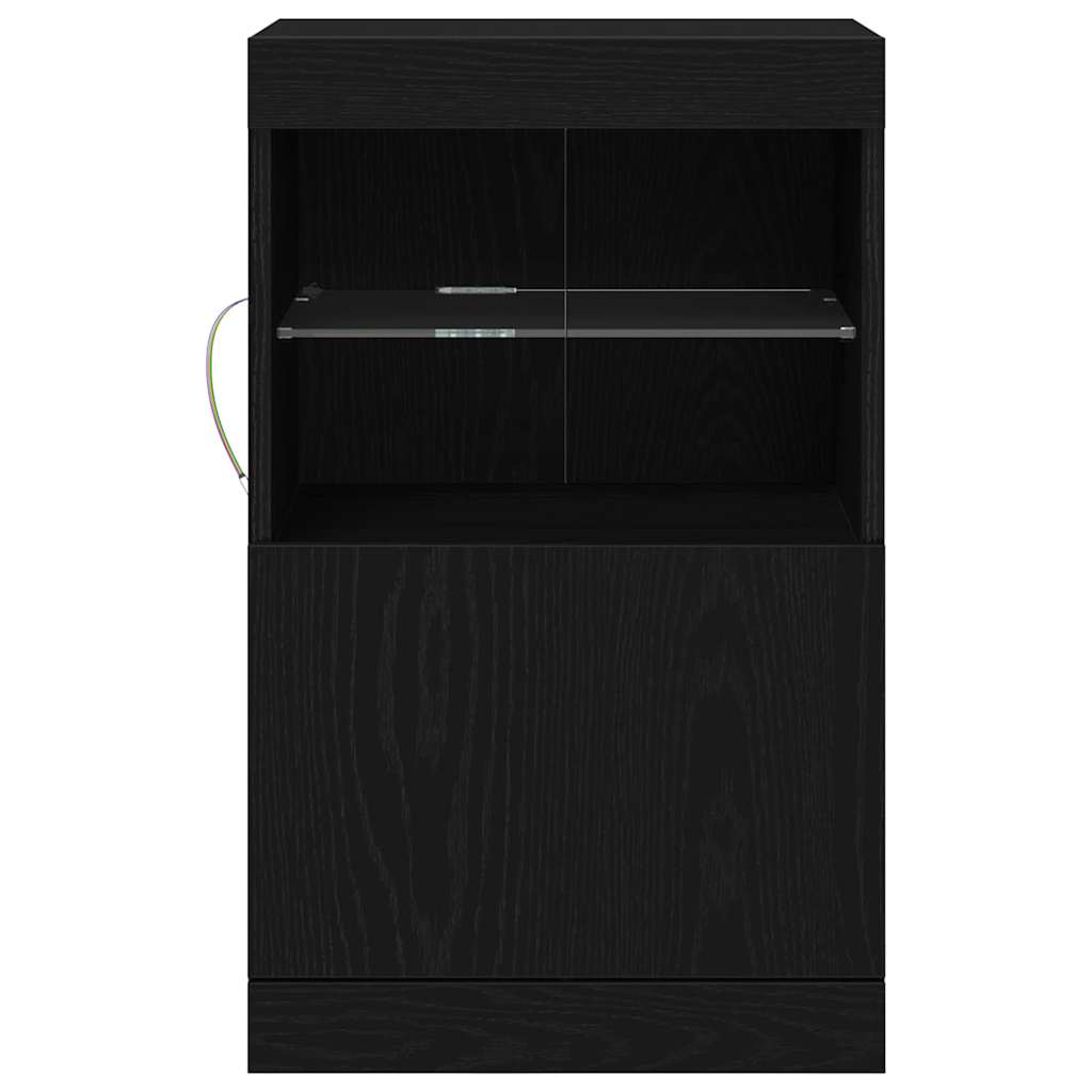 Credenza Rovere nero 41 x 37 x 67 cm Legno multistrato