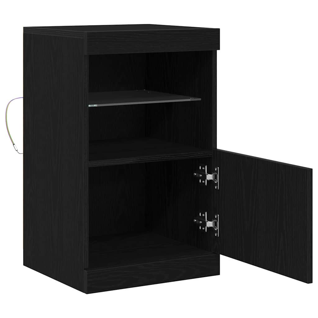 Credenza Rovere nero 41 x 37 x 67 cm Legno multistrato