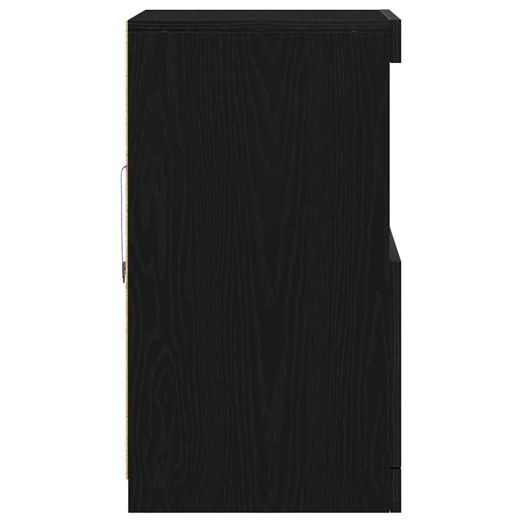 Credenza Rovere nero 41 x 37 x 67 cm Legno multistrato