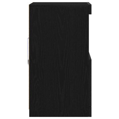 Credenza Rovere nero 41 x 37 x 67 cm Legno multistrato