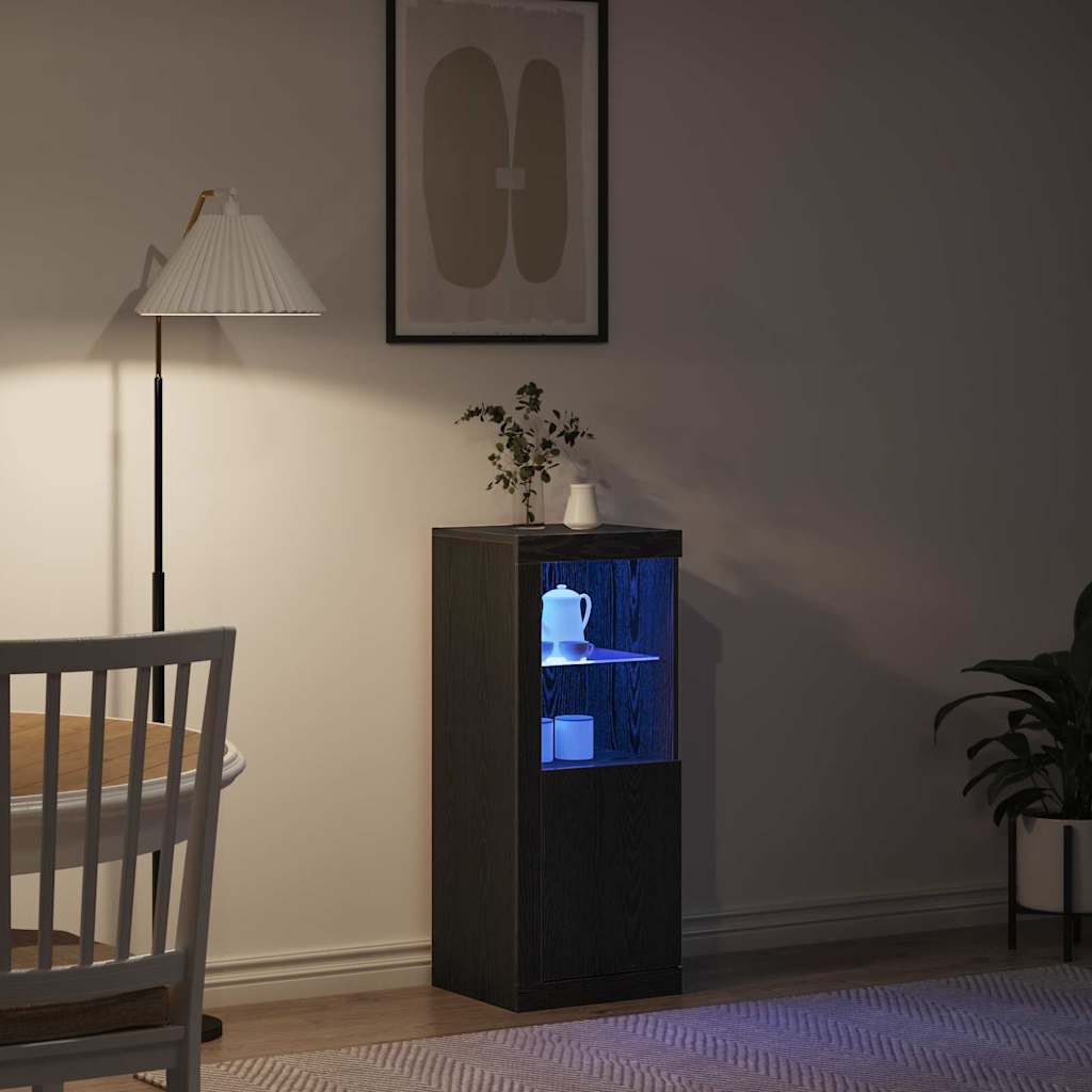 Credenza Rovere nero 41 x 37 x 100 cm Legno multistrato