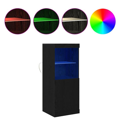 Credenza Rovere nero 41 x 37 x 100 cm Legno multistrato