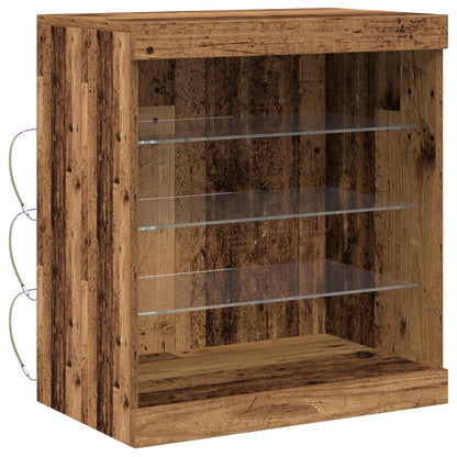 Madia LED Legno vecchio 60,5 x 37 x 67 cm Legno multistrato