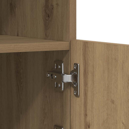 Madia LED con strisce LED Rovere artigianale 60,5 x 37 x 67 cm | homemem39