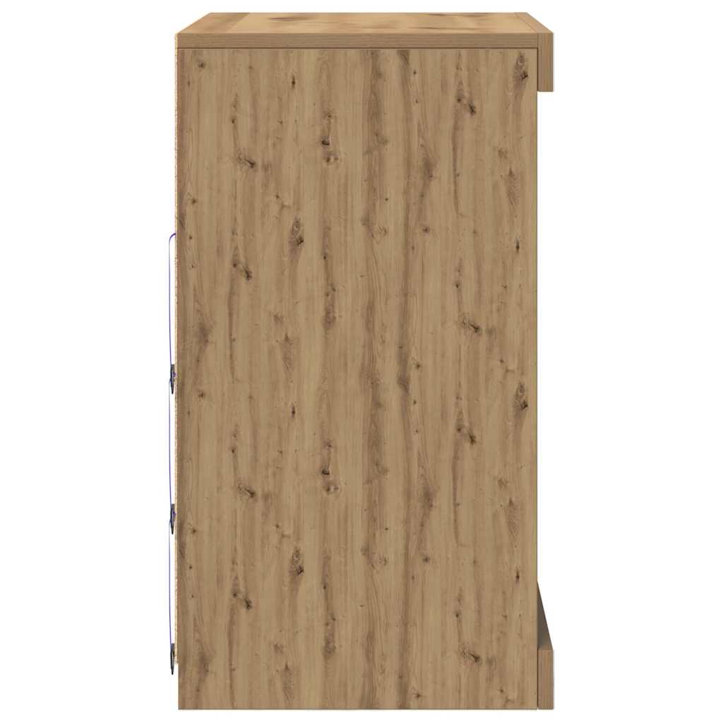 Credenza rovere artigianale 60.5 x 37 x 67 cm Legno multistrato