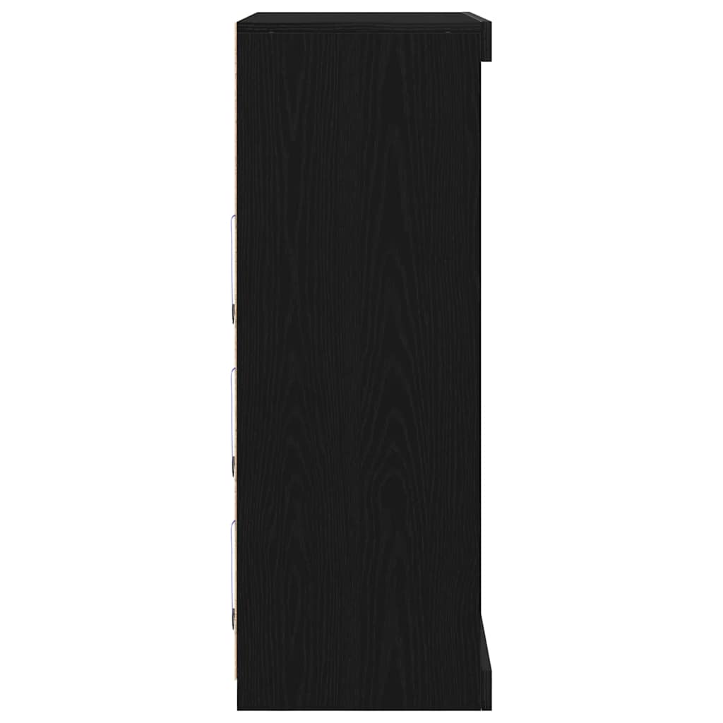 Credenza Rovere nero 41 x 37 x 100 cm Legno multistrato