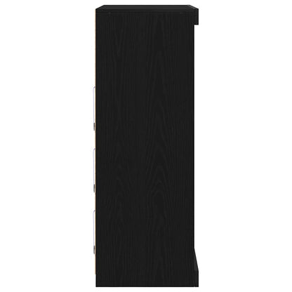 Credenza Rovere nero 41 x 37 x 100 cm Legno multistrato