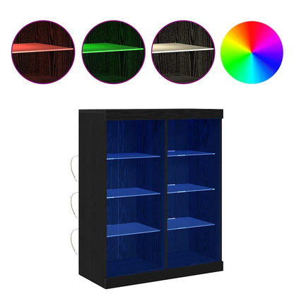 Credenza Rovere nero 41 x 37 x 100 cm Legno multistrato