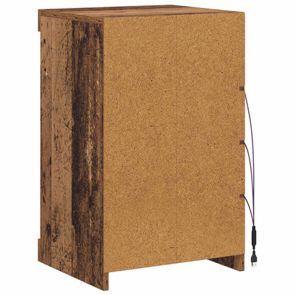 Madia LED Legno vecchio 41 x 37 x 67 cm Legno multistrato