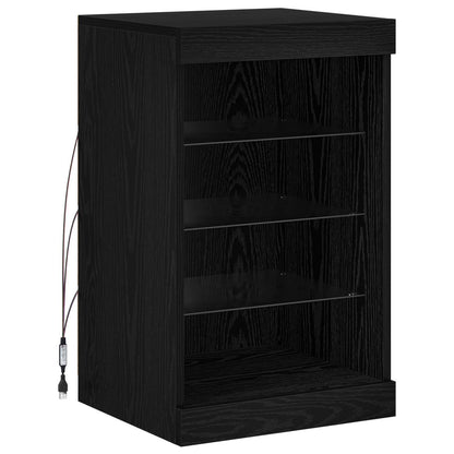 Madia LED Rovere Nero 41 x 37 x 67 cm Legno multistrato | homemem39