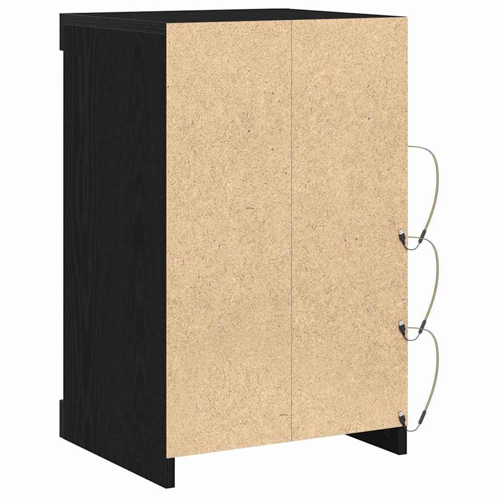 Credenza Rovere Nero 41 x 37 x 67 cm Legno multistrato