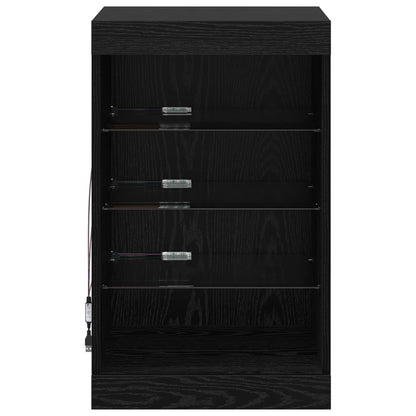 Madia LED Rovere Nero 41 x 37 x 67 cm Legno multistrato | homemem39