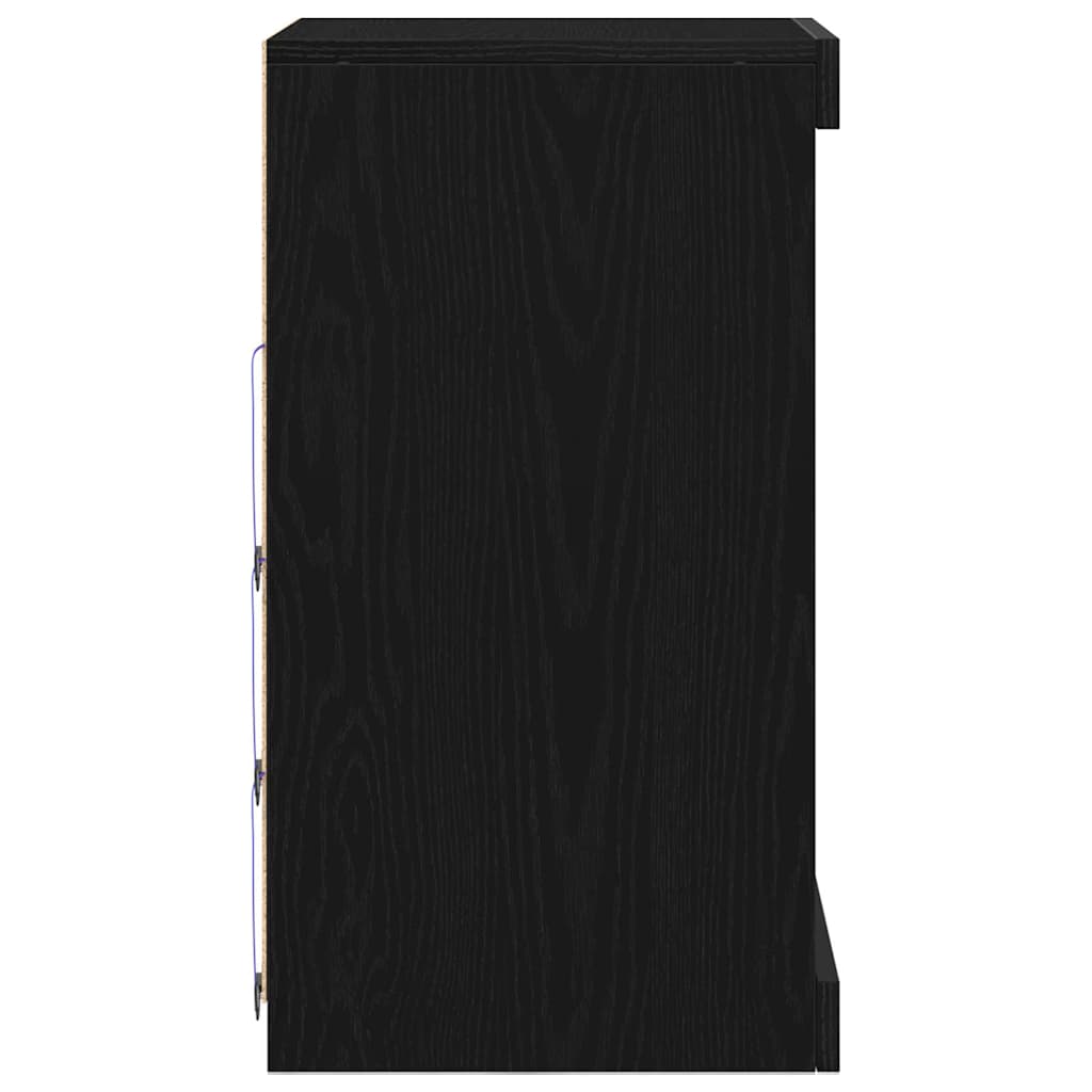 Credenza Rovere Nero 41 x 37 x 67 cm Legno multistrato