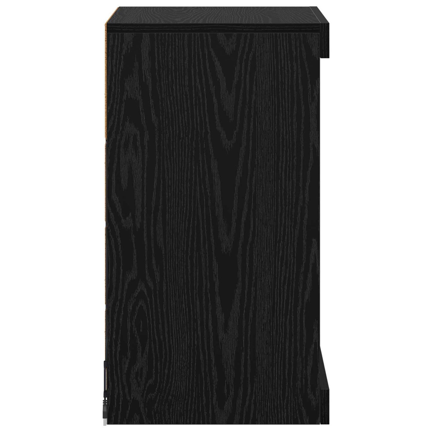 Madia LED Rovere Nero 41 x 37 x 67 cm Legno multistrato | homemem39