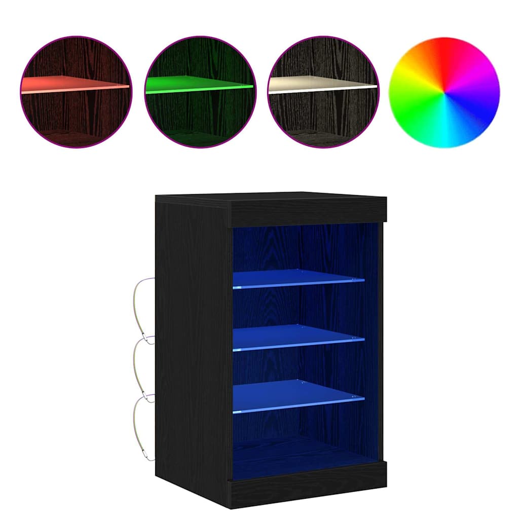 Credenza Rovere Nero 41 x 37 x 67 cm Legno multistrato