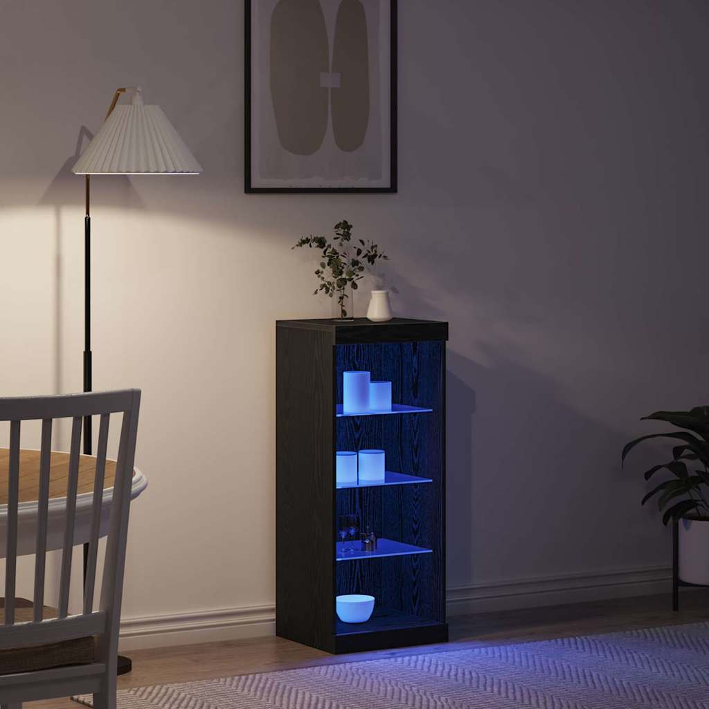 Credenza Rovere nero 41 x 37 x 100 cm Legno multistrato