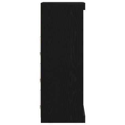 Credenza Rovere nero 41 x 37 x 100 cm Legno multistrato