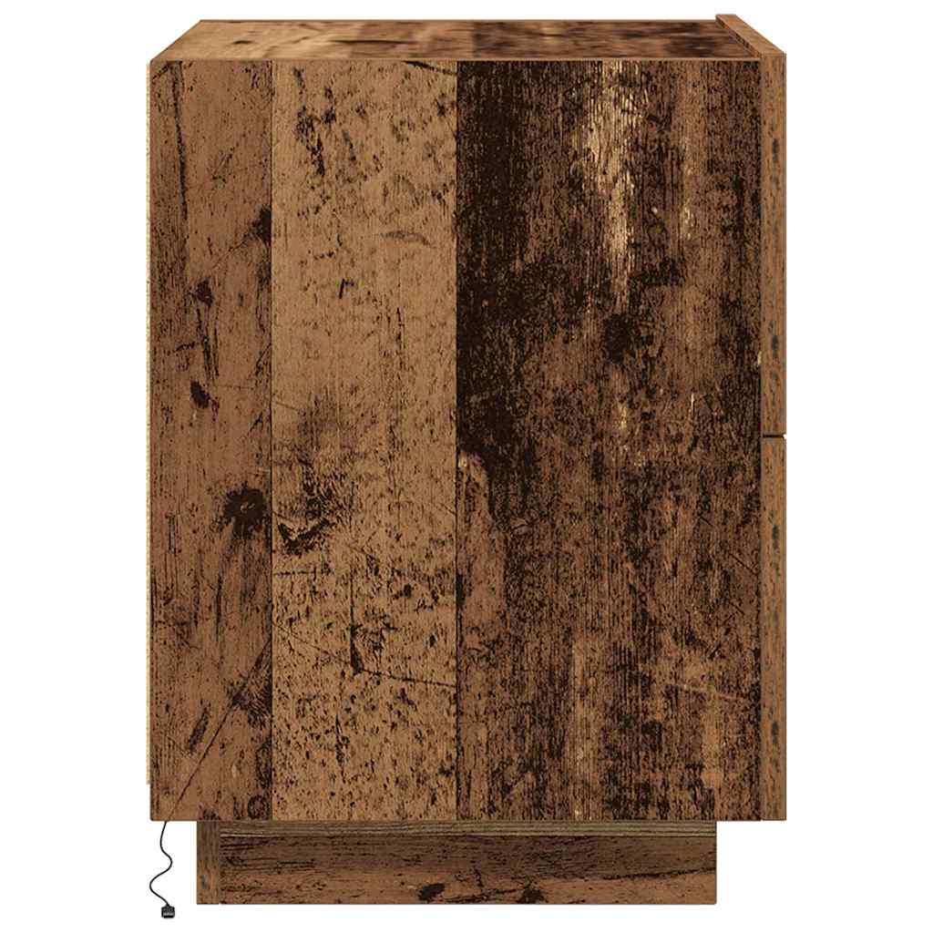 Armadio da Notte con cassetto Legno vecchio 45 x 40 x 55 cm | homemem39