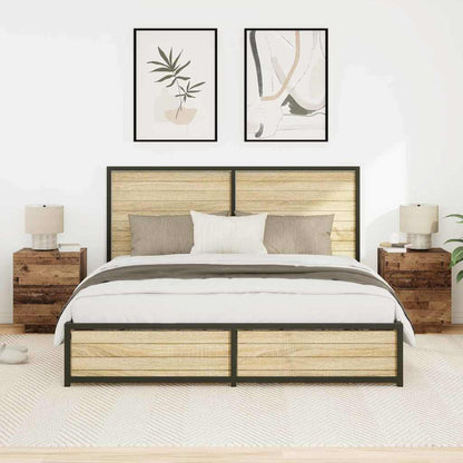 Armadio da Notte 2 pcs Legno vecchio 45 x 40 x 55 cm