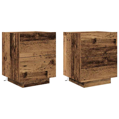 Armadio da Notte 2 pcs Legno vecchio 45 x 40 x 55 cm