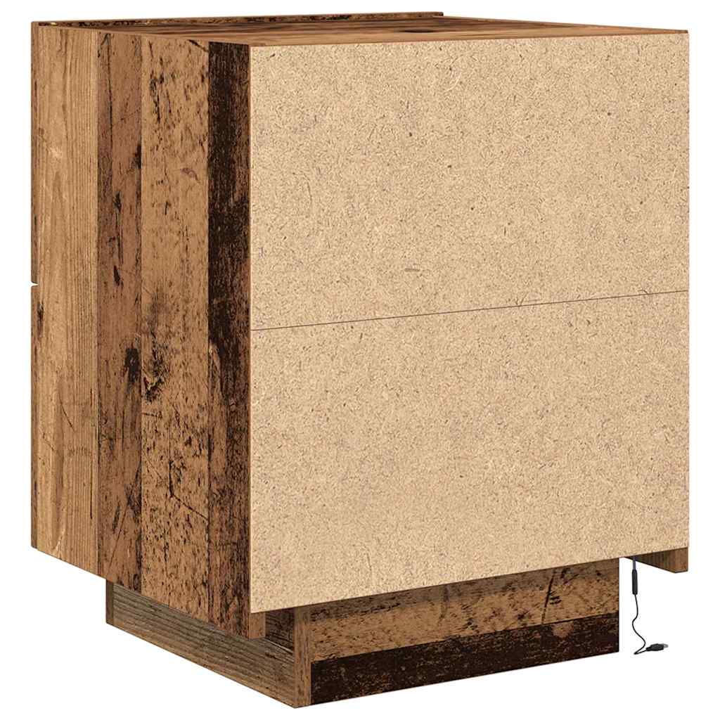 Armadio da Notte 2 pcs Legno vecchio 45 x 40 x 55 cm | homemem39