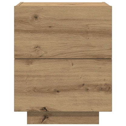 Armadio da Notte 2 pcs Rovere artigianale 45 x 40 x 55 cm | homemem39