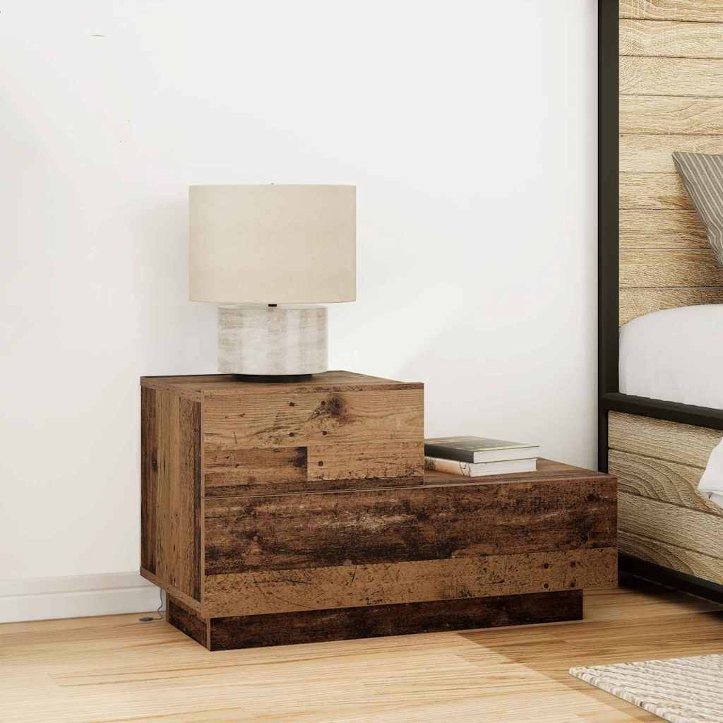 Armadio da Notte con cassetto Legno vecchio 70 x 36 x 40,5 cm | homemem39