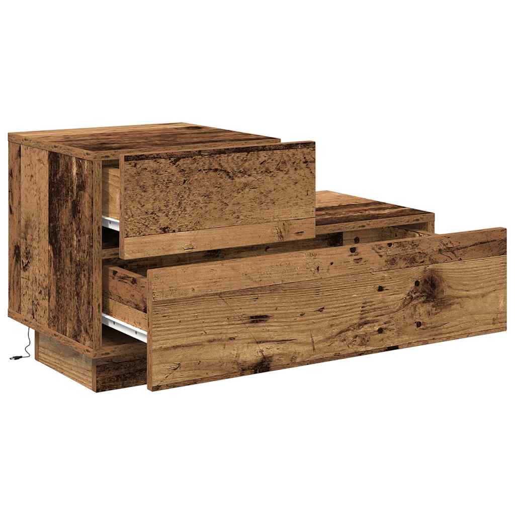 Armadio da Notte con cassetto Legno vecchio 70 x 36 x 40,5 cm | homemem39