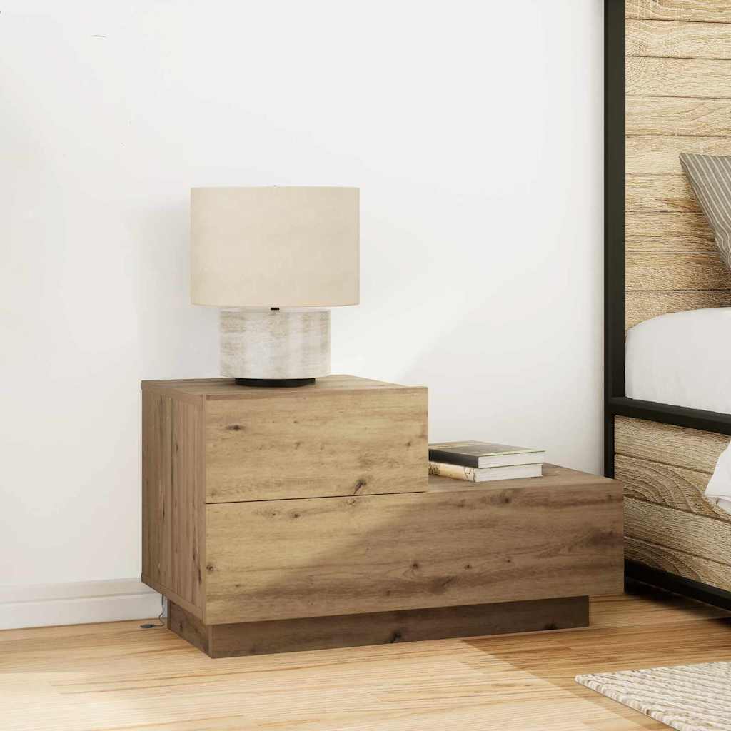 Armadio da Notte Rovere artigianale 70 x 36 x 40,5 cm | homemem39