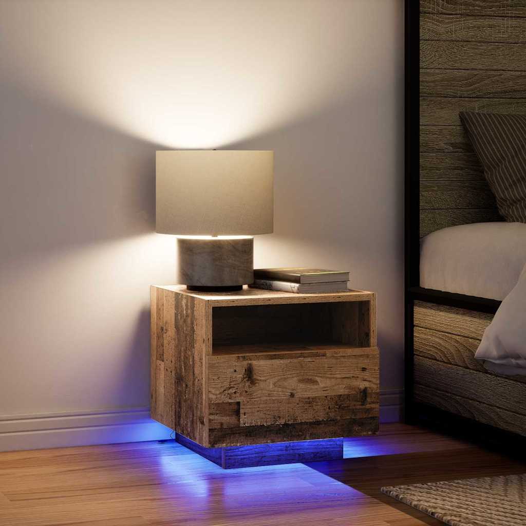 Armadio da Notte con cassetto Legno vecchio 40 x 39 x 37 cm | homemem39