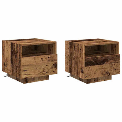 Armadio da Notte 2 pcs Legno vecchio 40 x 39 x 37 cm | homemem39