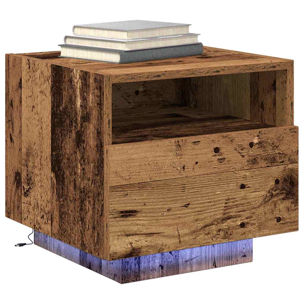 Armadio da Notte 2 pcs Legno vecchio 40 x 39 x 37 cm | homemem39