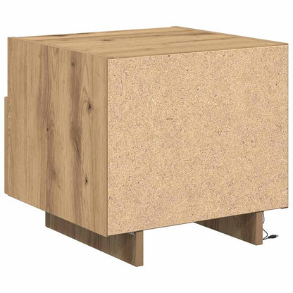 Armadio da Notte 2 pz Rovere artigianale 40 x 39 x 37 cm